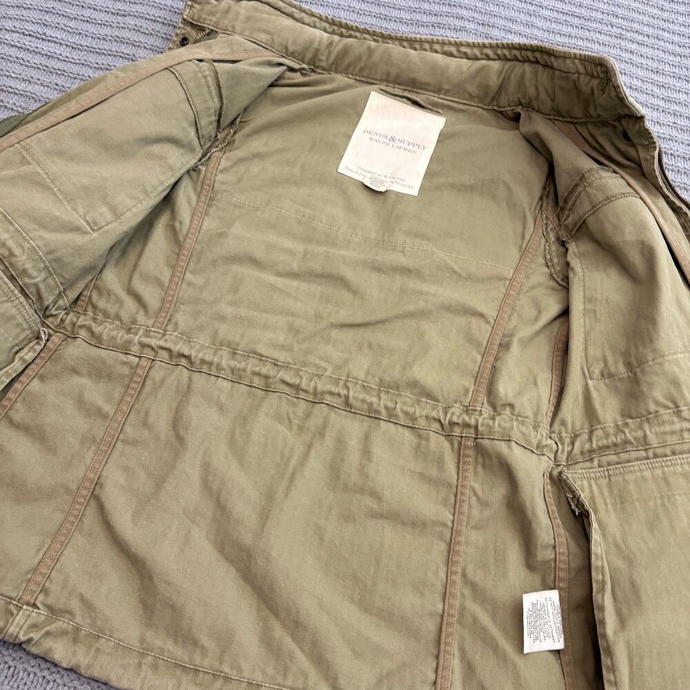 Vintage Ralph Lauren Denim & Supply Military Jacket Small Gorpcore Flag Utility - Picture 4 of 11